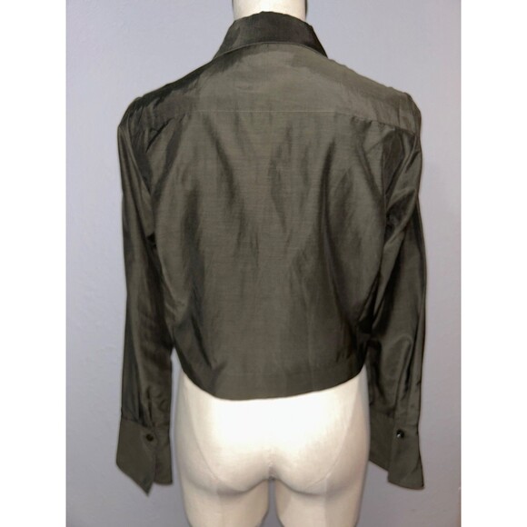 Equipment Femme Women’s Dahlia Crop Cotton Blend Button Up Shirt size S NWT - Picture 10 of 10